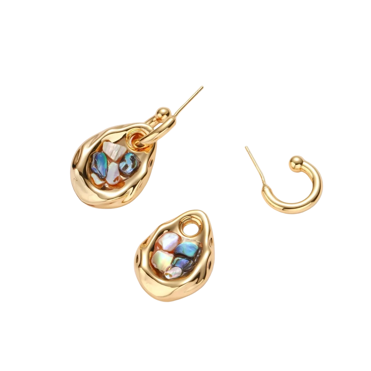 Zora Convertible Hoops by MIROLYUB – MIROLYUB New York streetwear piece, designer gift