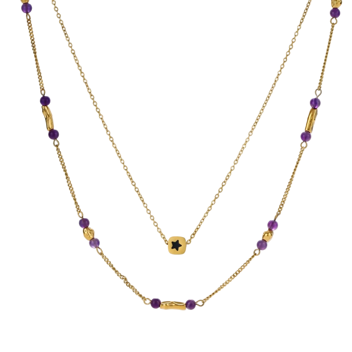 Zorana Layered Necklace Set by MIROLYUB – handmade designer necklace, jewelry gift for her, New York jewelry