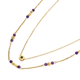 Zorana Layered Necklace Set by MIROLYUB – handmade designer necklace, jewelry gift for her, New York jewelry
