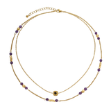 Zorana Layered Necklace Set by MIROLYUB – handmade designer necklace, jewelry gift for her, New York jewelry