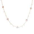 Zorya Pearl Star Necklace by MIROLYUB – handmade designer necklace, jewelry gift for her, New York jewelry